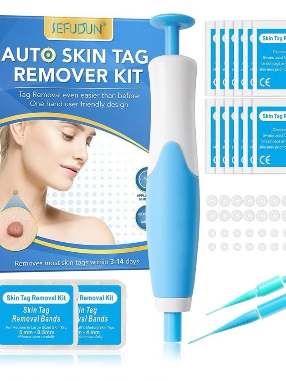 Sefudun Blue Auto Skin Tag Remover Kit used once